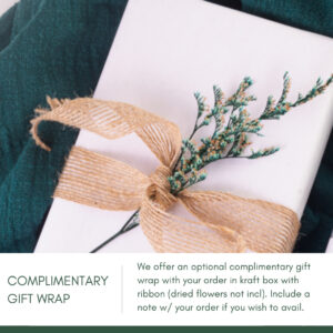 complimentary gift wrap aurae natura